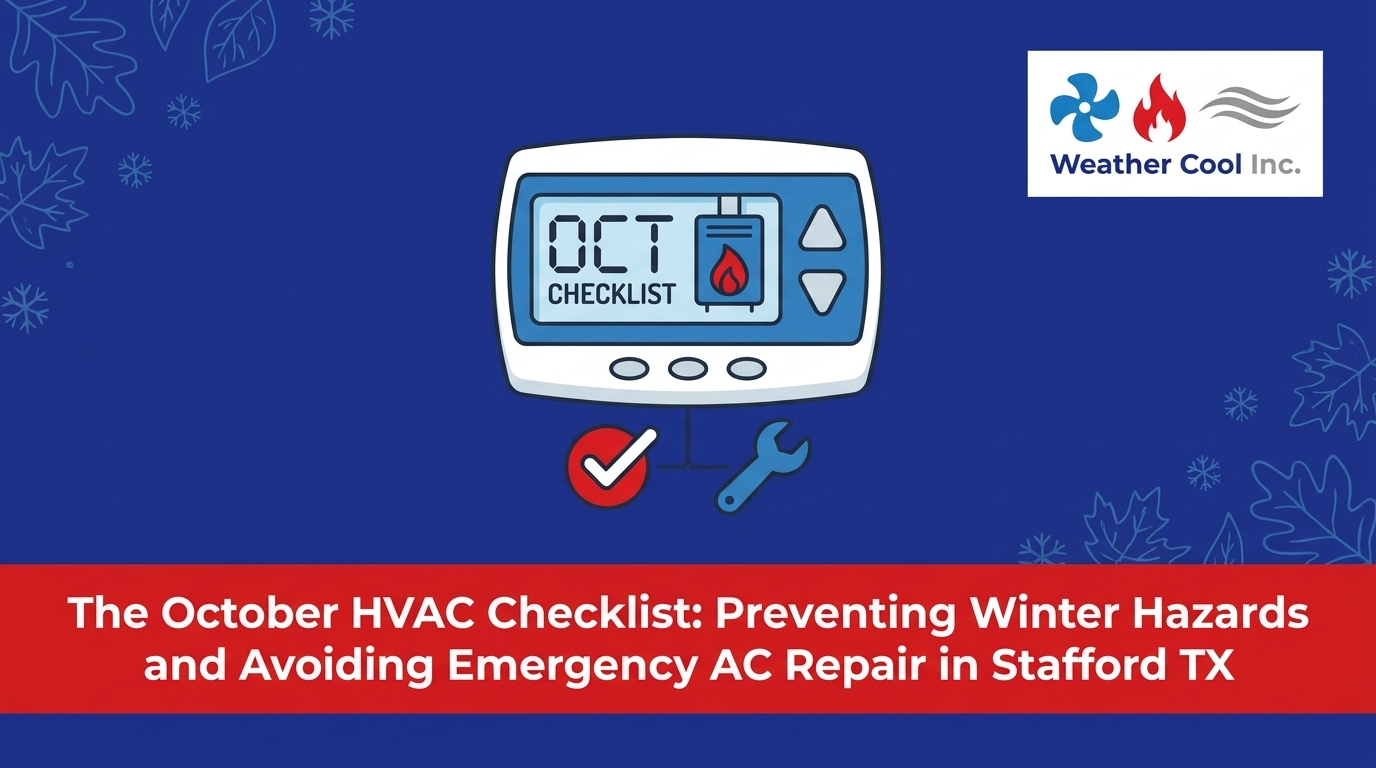 The October HVAC Checklist: Preventing Winter Hazards and Avoiding Emergency AC Repair in Stafford TX — featured image
